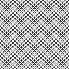 Fototapeta premium Seamless japanese mountains pattern. Repeated chevrons, diamonds, angle brackets background. Squama ornament. Scales image. Ancient window tracery motif. Digital paper for textile print. Vector art