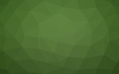 Light Green vector polygonal pattern.