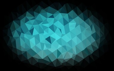 Light BLUE vector abstract mosaic pattern.