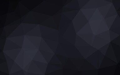 Fototapeta premium Dark BLUE vector shining triangular pattern.