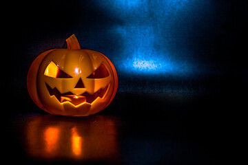 Halloween pumpkin party, Big terrible pumpkin lighten