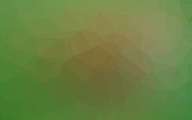 Light Green, Yellow vector polygon abstract layout.