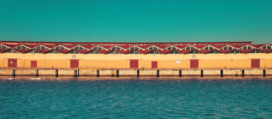 Warehouses in the port of Algeciras, Cádiz, Spain