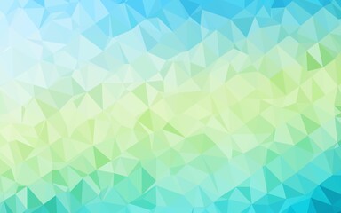 Light Blue, Yellow vector abstract mosaic background.