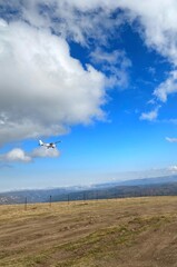 airplane in the sky