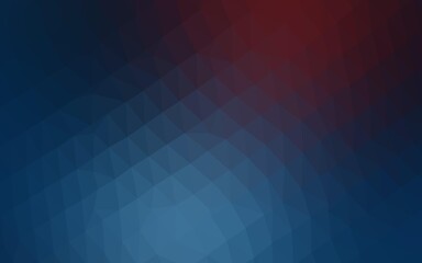 Obraz premium Dark Blue, Red vector triangle mosaic template.