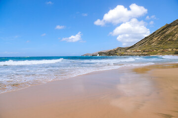 Sandy beach, East Honolulu Coast, Oahu, Hawaiii