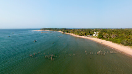 Imagem Aérea de Barra Grande na Península de Maraú, Camamu, Bahia, Brasil