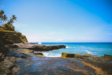 China walls, East Oahu coast, Hawaii