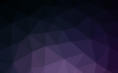 Obraz premium Dark Purple vector blurry hexagon texture.