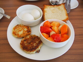 Breakfast set, Leh, Ladakh, Jammu and Kashmir, India