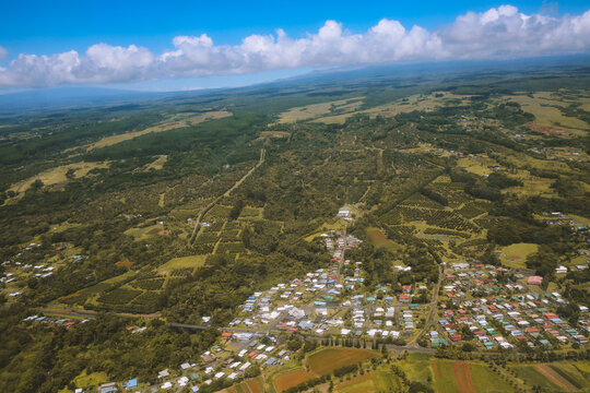 Aerial Hamakua Coast, Big Island, Hawaii
