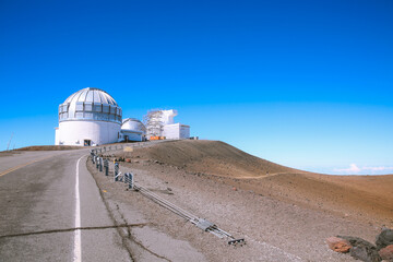 Fototapeta premium Mauna Kea Observatory Telescope, Big island, Hawaii 