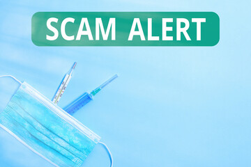 Handwriting text Scam Alert. Conceptual photo unsolicited email that claims the prospect of a...