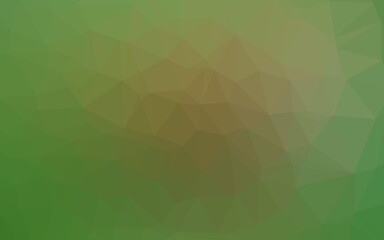 Light Green, Yellow vector low poly cover.