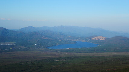 富士山から眺める河口湖