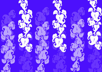 Blue natural floral background 