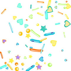 Sprinkles grainy. Cupcake donuts background.
