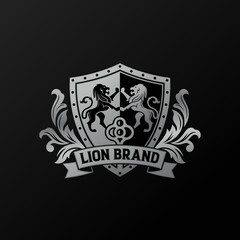 Luxury Golden Royal Lion King logo design inspiration