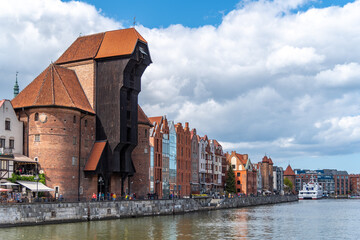 Building and architecture on the Motlawa river in Gdansk Poland © ricjacynophoto.com