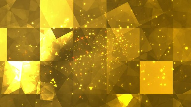 New 4K Resolution Golden Christmas Gifts Box Background 2020. With beautiful particles.