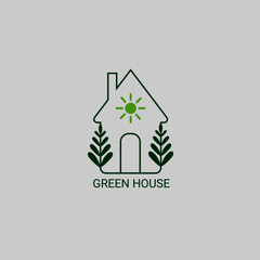 Simple Eco House Logo