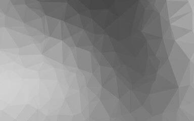 Obraz premium Light Silver, Gray vector blurry triangle template.
