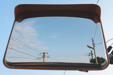 Mirror reflection of sky