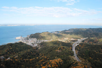 view from the top of the mountain