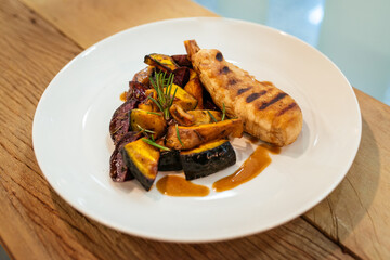 Frango com legumes