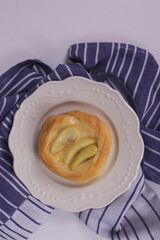 Apple pie on White Ceramic Plate