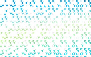 Light Blue, Yellow vector layout with lines, triangles.