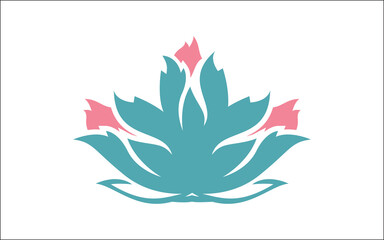 Fototapeta premium Illustration vector graphic of beautiful lotus flower-21