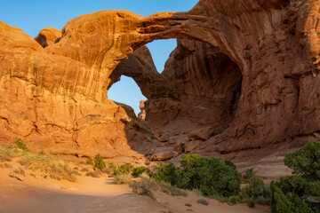 Double Arch in Arches National Park in October