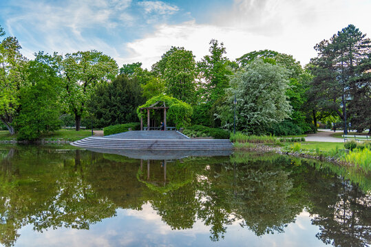 Park Ujazdowski is one of the most picturesque parks of Warsaw, Poland.