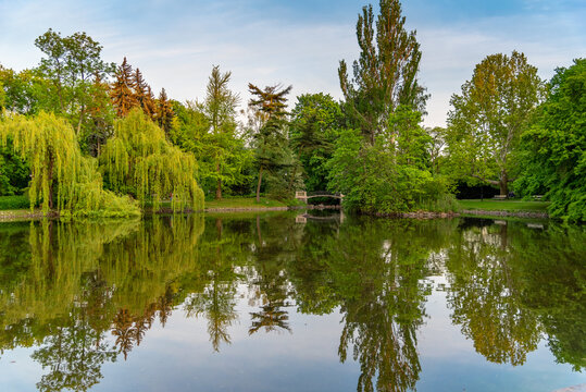 Park Ujazdowski is one of the most picturesque parks of Warsaw, Poland.