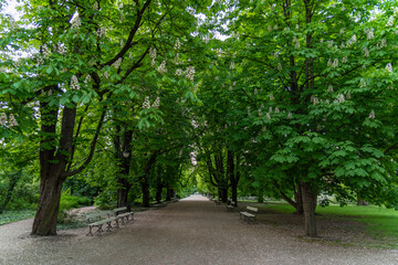 Park Ujazdowski is one of the most picturesque parks of Warsaw, Poland.