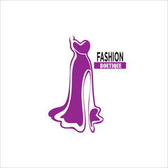 Obraz na płótnie Canvas fashion logo design icon vector silhouette