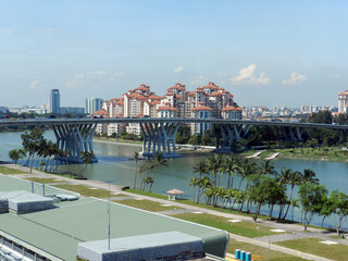 Overview of Singapore city during daytime