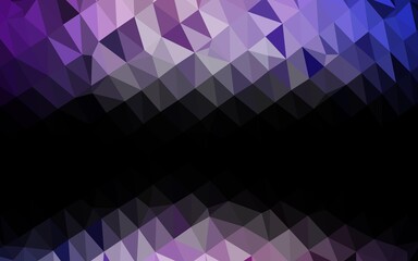 Dark Purple vector polygonal template.