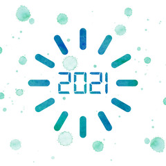 Happy new year 2021. 2021 Greetings card. abstract background.2021 background banner. Vector illustration.