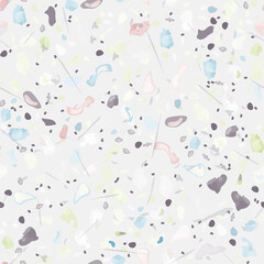 Terrazzo Texture Vector. Flooring Seamless Pattern