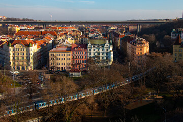 Panoramic view of residential city in Europe