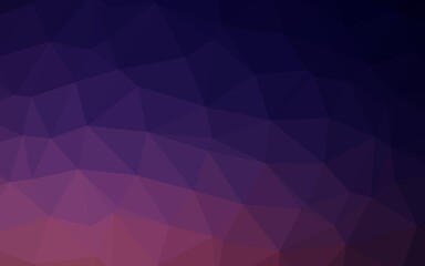 Obraz premium Dark Purple vector abstract mosaic pattern.