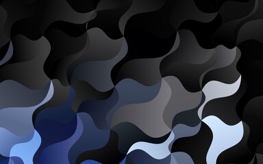 Light BLUE vector background with lava shapes.