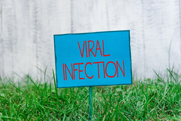 Conceptual hand writing showing Viral Infection. Concept meaning Specific attack of the cells from...