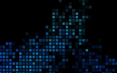 Dark BLUE vector pattern in square style.