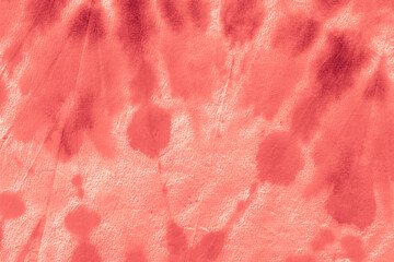 Pink Shibori Design. Ink Vintage Zigzag. 