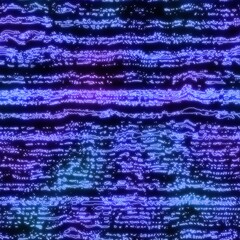 Neon light on black stripes seamless repeat pattern. High quality illustration. Funky nightlife retro revival design. Futuristic dramatic glow lighting. 