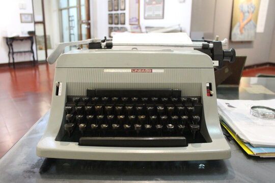 Olivetti Line a88 typewriter at First united building museum in Escolta, Manila, Philippines